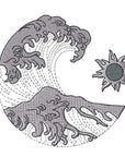 Cosy Mondo Loops Waves Embroidered Logo Hoodie - Mondo Loops